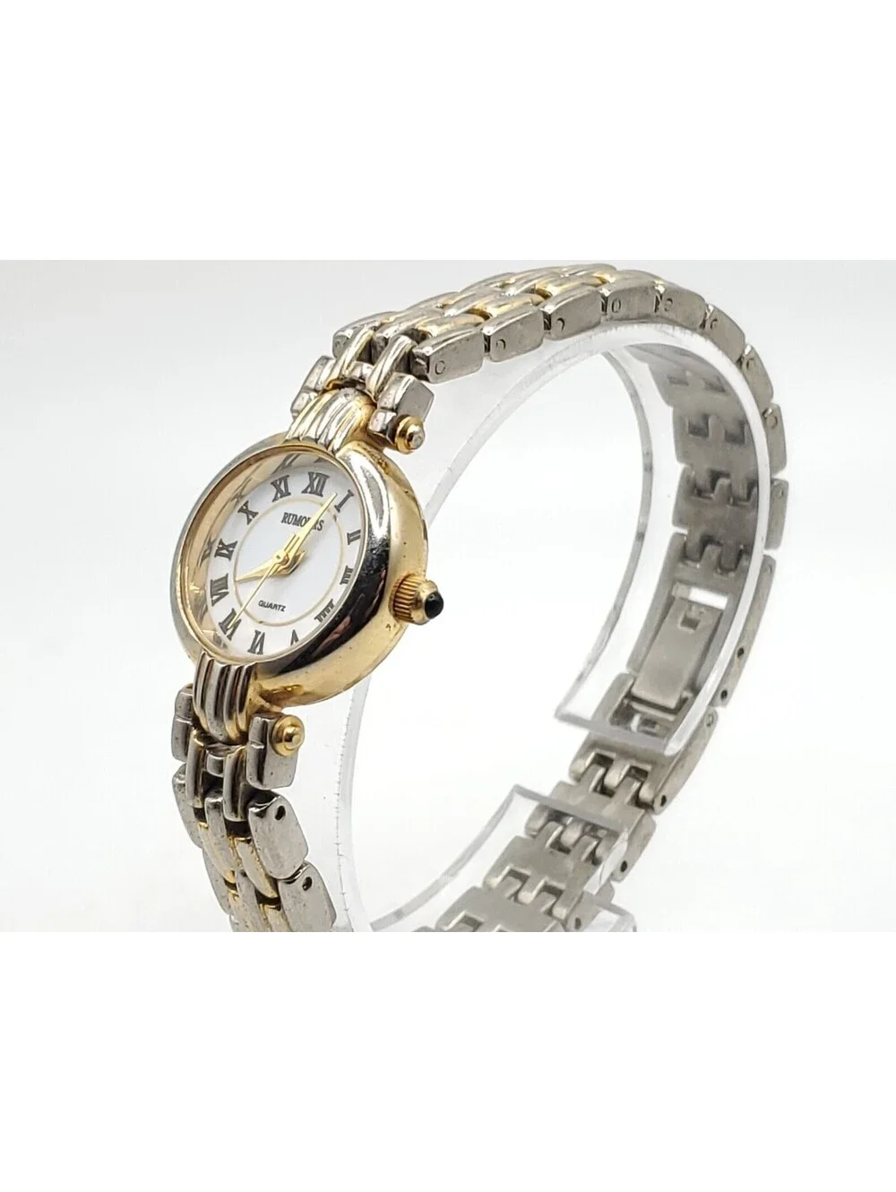 Rumours Quartz Watch New Battey Two-Tone White Dial 20mm